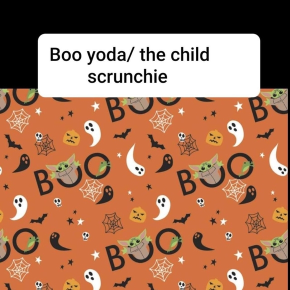 3 for 20** Brand new Mandalorian halloween scrunchie handmade handsewn - Picture 3 of 5